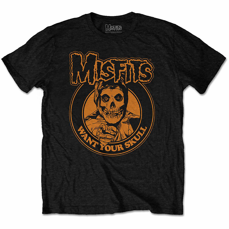 Misfits tričko, Want Your Skull Black, pánské, velikost S