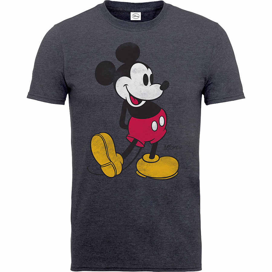 Mickey Mouse tričko, Mickey Mouse Vintage Grey, pánské, velikost M