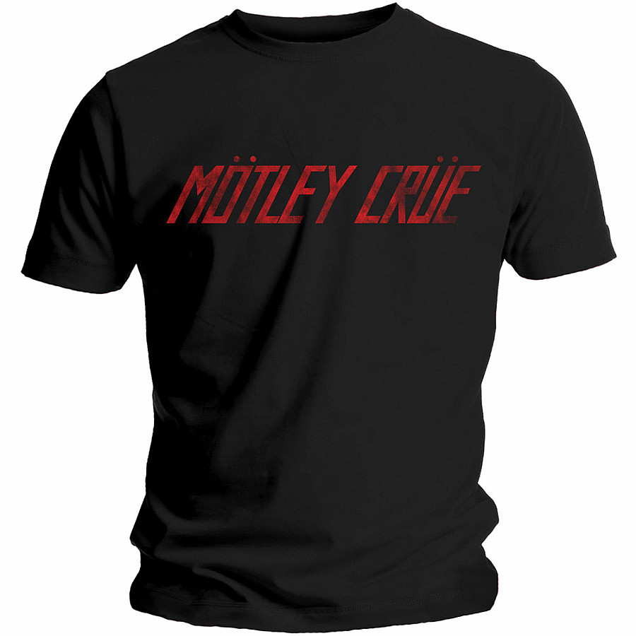 Motley Crue tričko, Distressed Logo, pánské, velikost XL