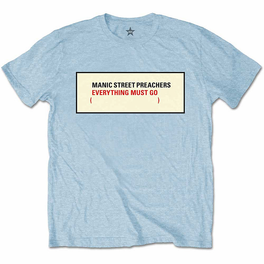Manic Street Preachers tričko, EMG Blue, pánské, velikost M