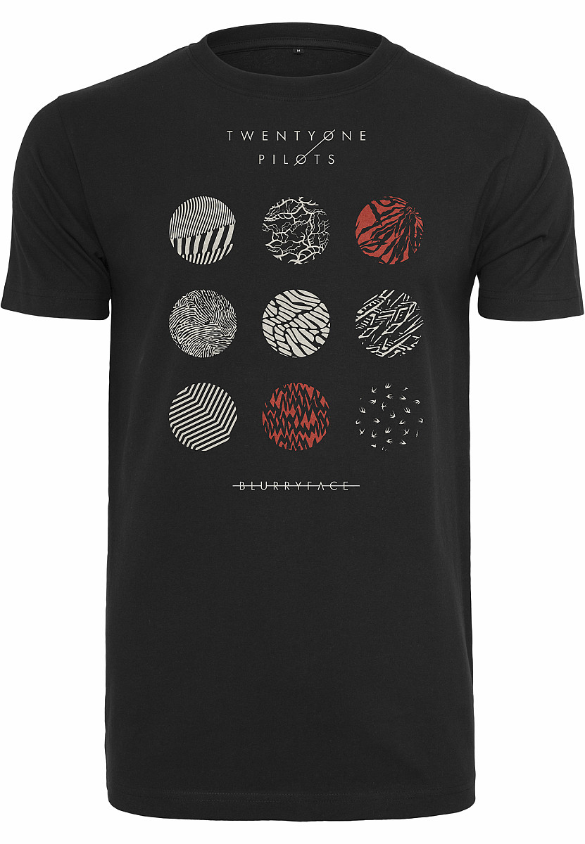 Twenty One Pilots tričko, Pattern Circles Black, pánské, velikost 5XL