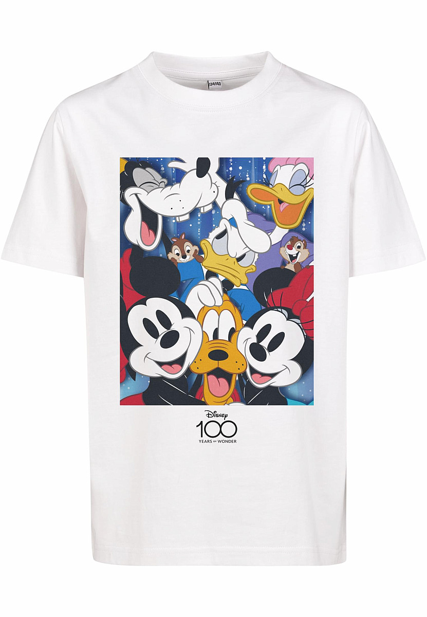 Mickey Mouse tričko, Disney 100 Mickey &amp; Friends White, dětské, velikost M dětská velikost M - 122/128 (8 let)