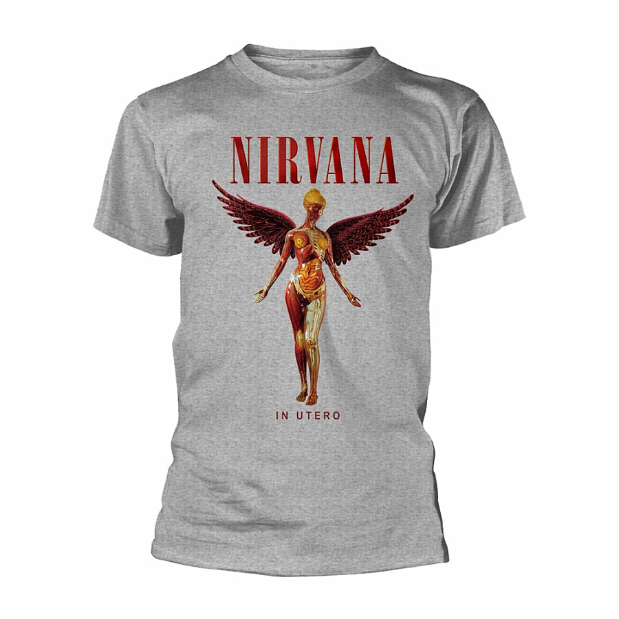 Nirvana tričko, In Utero Sport Grey, pánské, velikost M