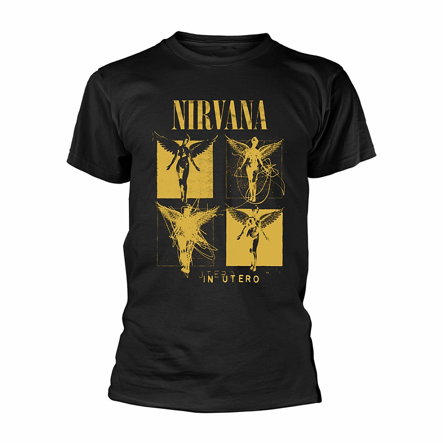 Nirvana tričko, In Utero Grid Black, pánské, velikost XXL