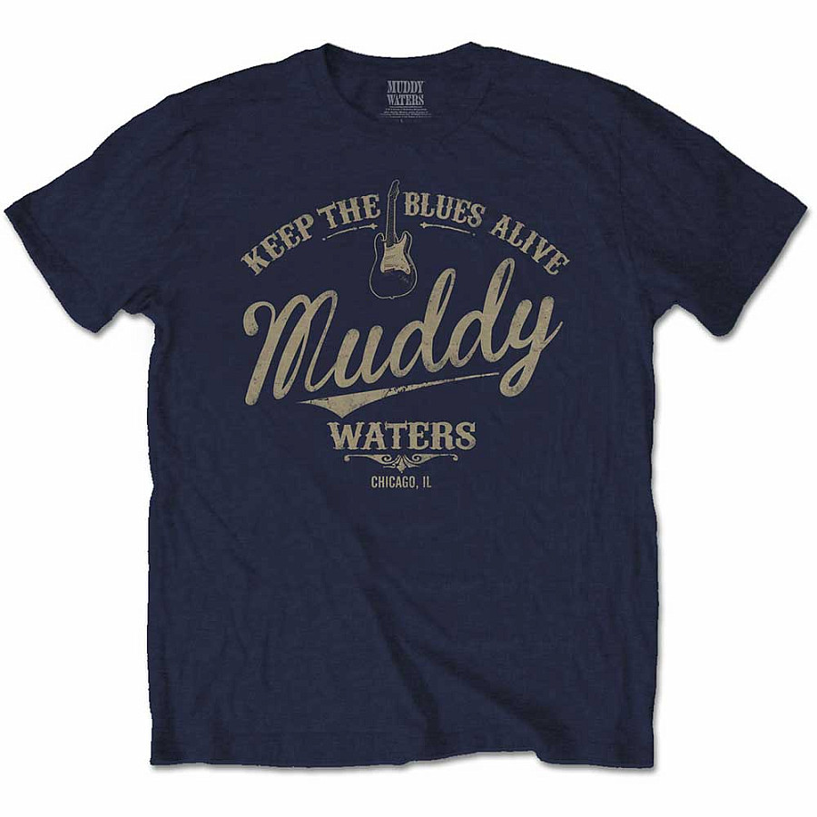 Muddy Waters tričko, Keep The Blues Alive, pánské, velikost XXL