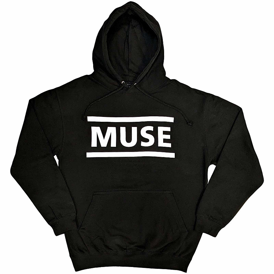 Muse mikina, White Logo Black, pánská, velikost L