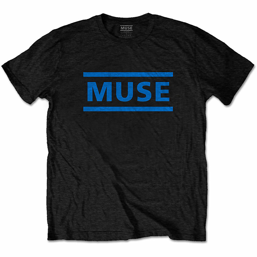 Muse tričko, Dark Blue Logo Black, pánské, velikost S