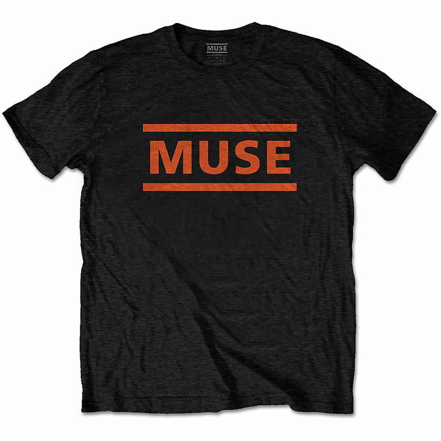 Muse tričko, Orange Logo Black, pánské, velikost M