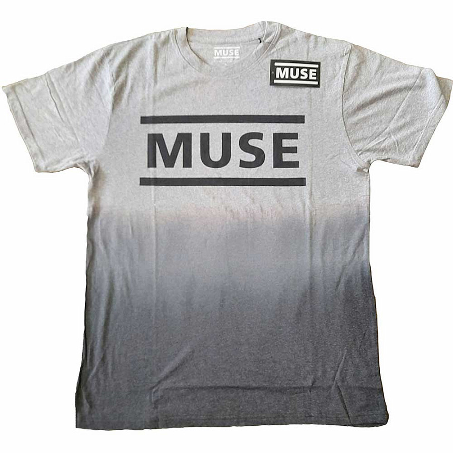 Muse tričko, Logo Dip Dye White, pánské, velikost M