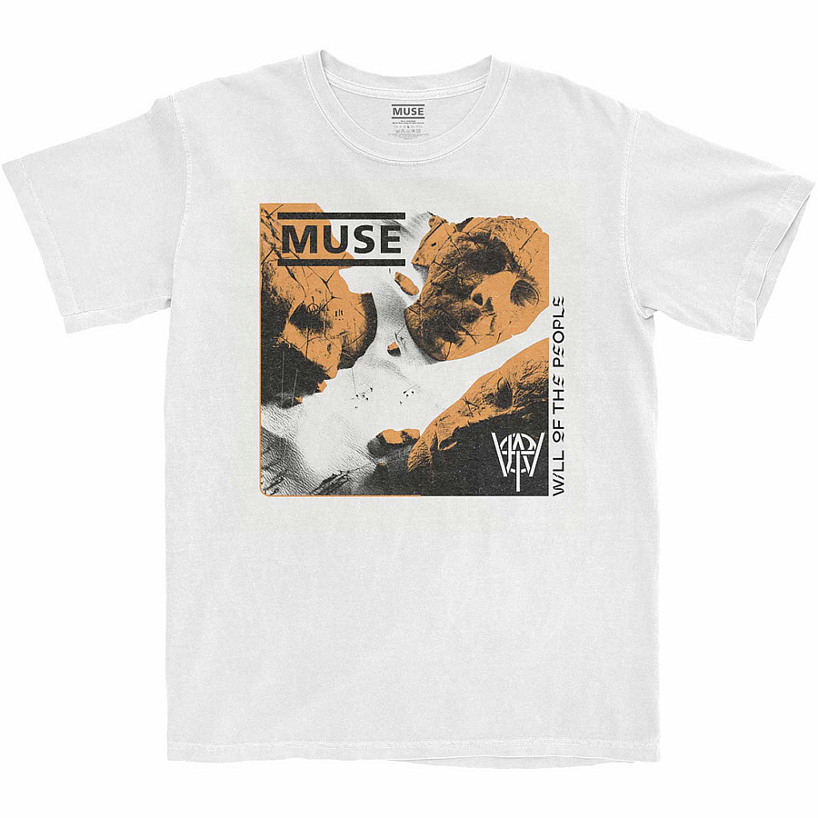 Muse tričko, Will of the People White, pánské, velikost XXL