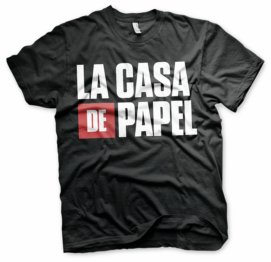 La Casa De Papel tričko, Logo Black, pánské, velikost L