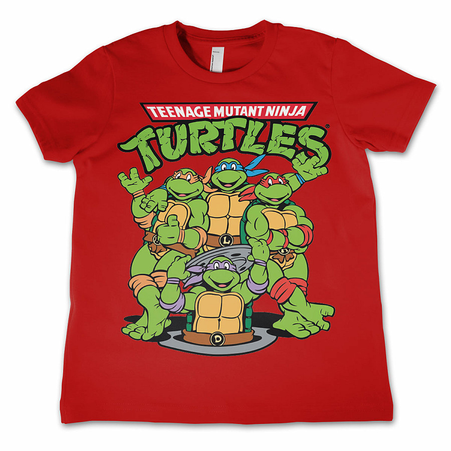 Želvy Ninja tričko, Group Kids Red, dětské, velikost L velikost L (10 let)