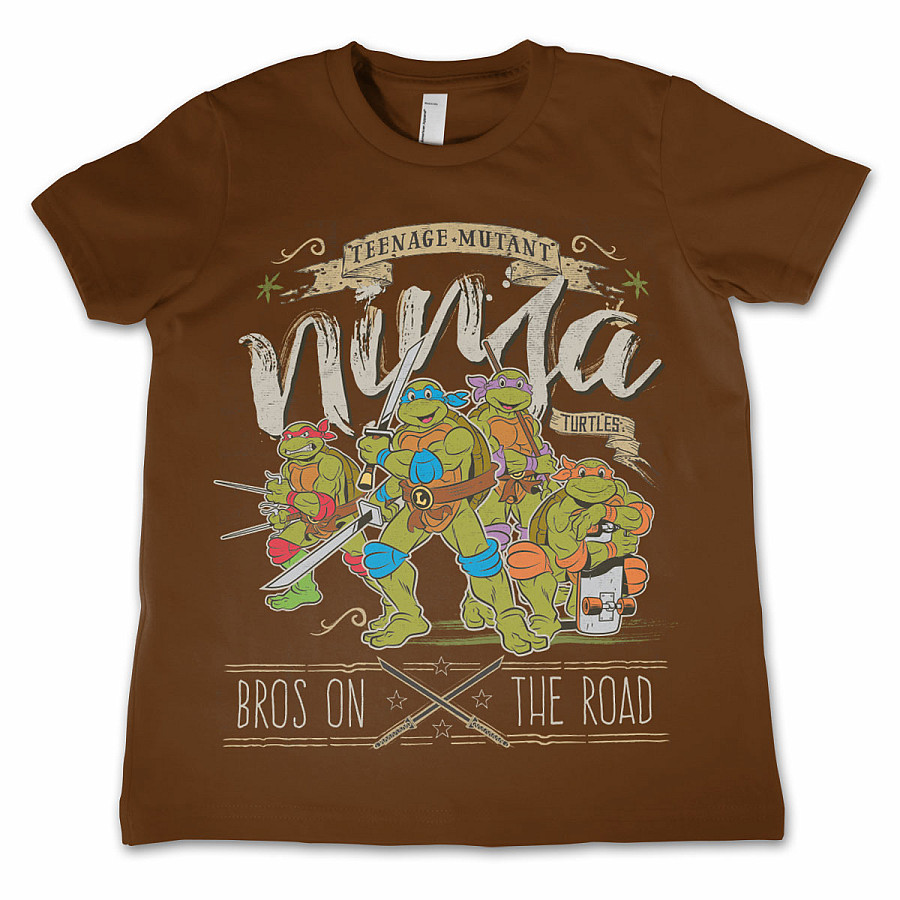Želvy Ninja tričko, Bros On The Road, dětské, velikost L velikost L (10 let)