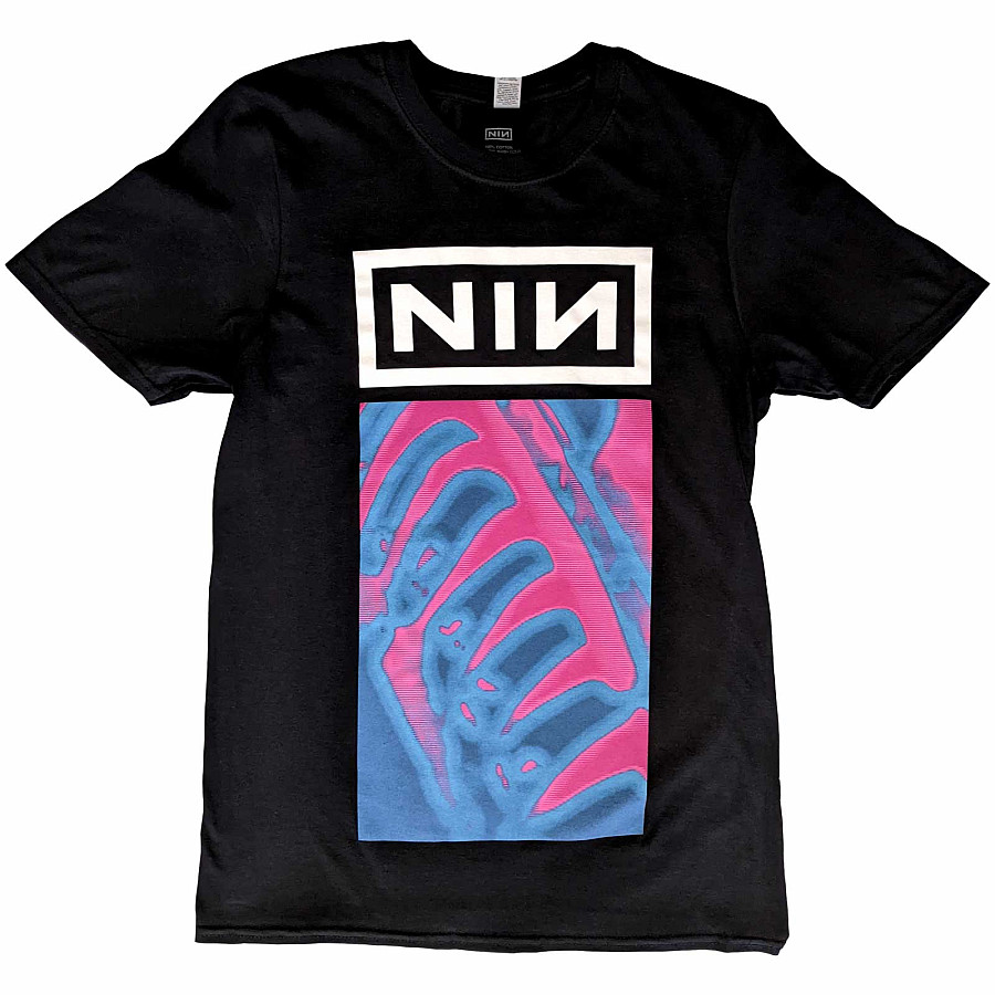 Nine Inch Nails tričko, Pretty Hate Machine Neon Black, pánské, velikost XL