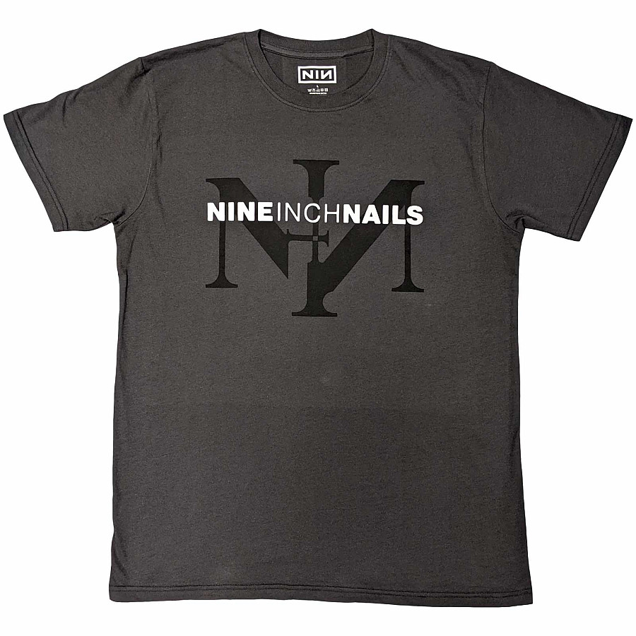 Nine Inch Nails tričko, Icon &amp; Logo Charcoal Grey, pánské, velikost XL
