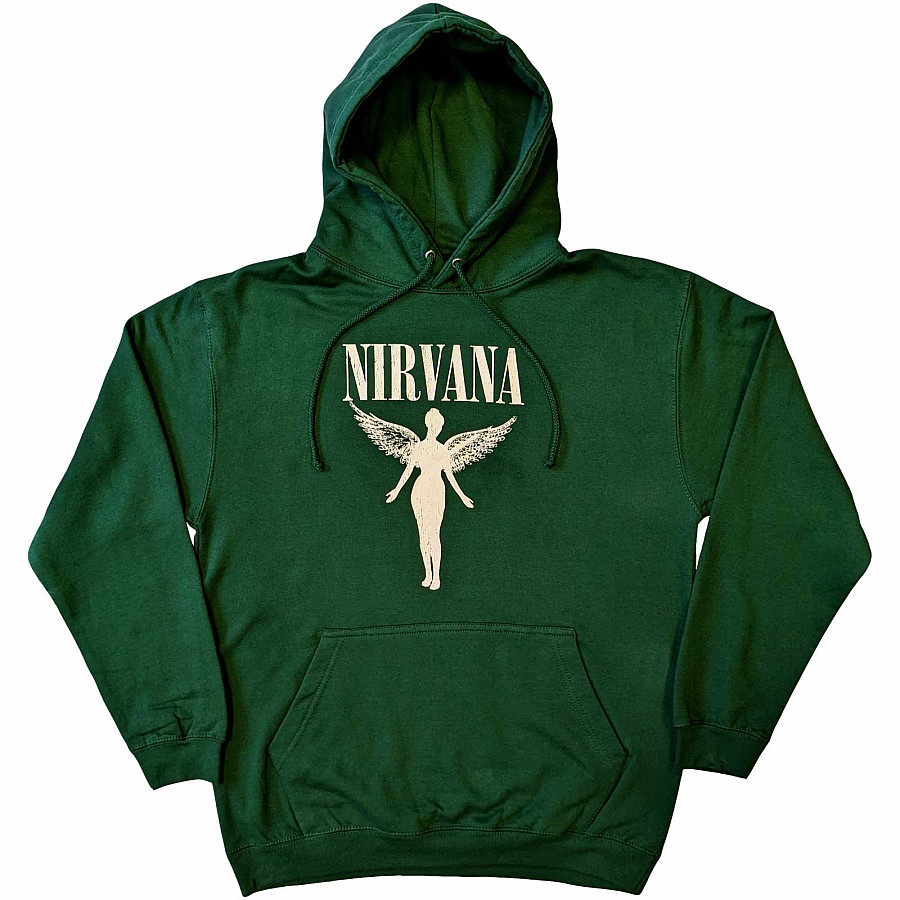 Nirvana mikina, Angelic Mono Green, pánská, velikost M