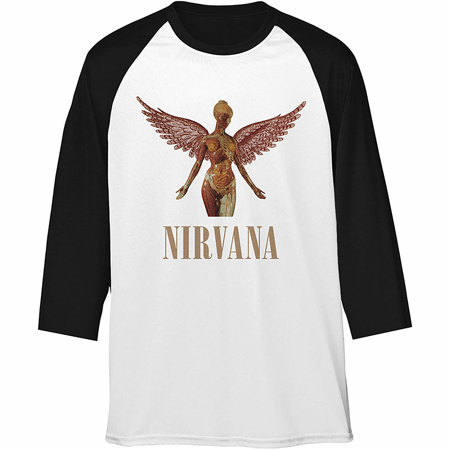 Nirvana tričko dlouhý 3/4 rukáv, Triangle In Utero, pánské, velikost XL