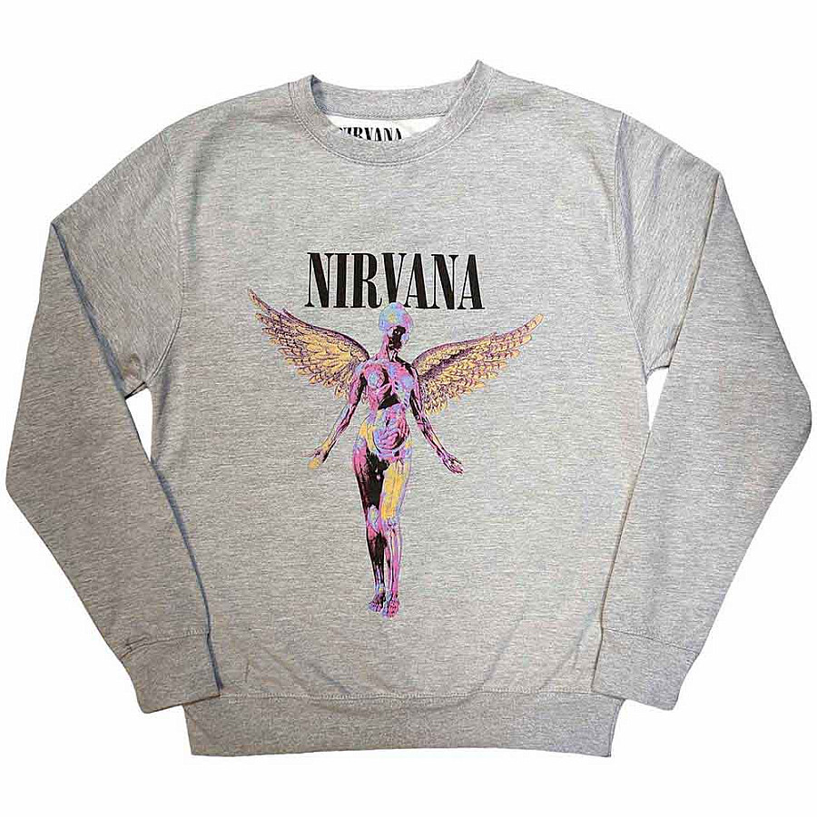 Nirvana mikina, In Utero SW Grey, unisex, velikost XXL
