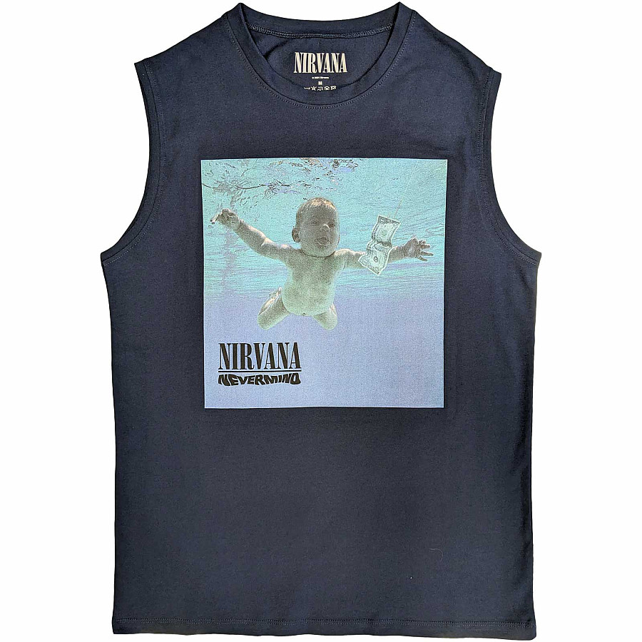 Nirvana tílko, Nevermind Album Navy Blue, pánské, velikost L