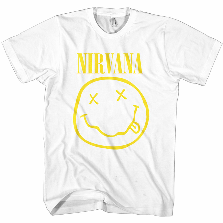 Nirvana tričko, Yellow Smiley, pánské, velikost XL