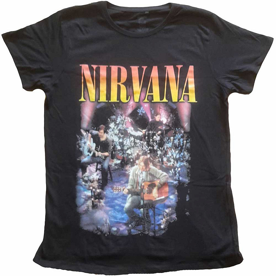 Nirvana tričko, Unplugged Photo Black, dámské, velikost M
