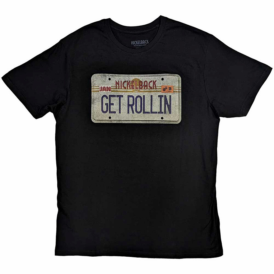Nickelback tričko, License Plate Black, pánské, velikost S