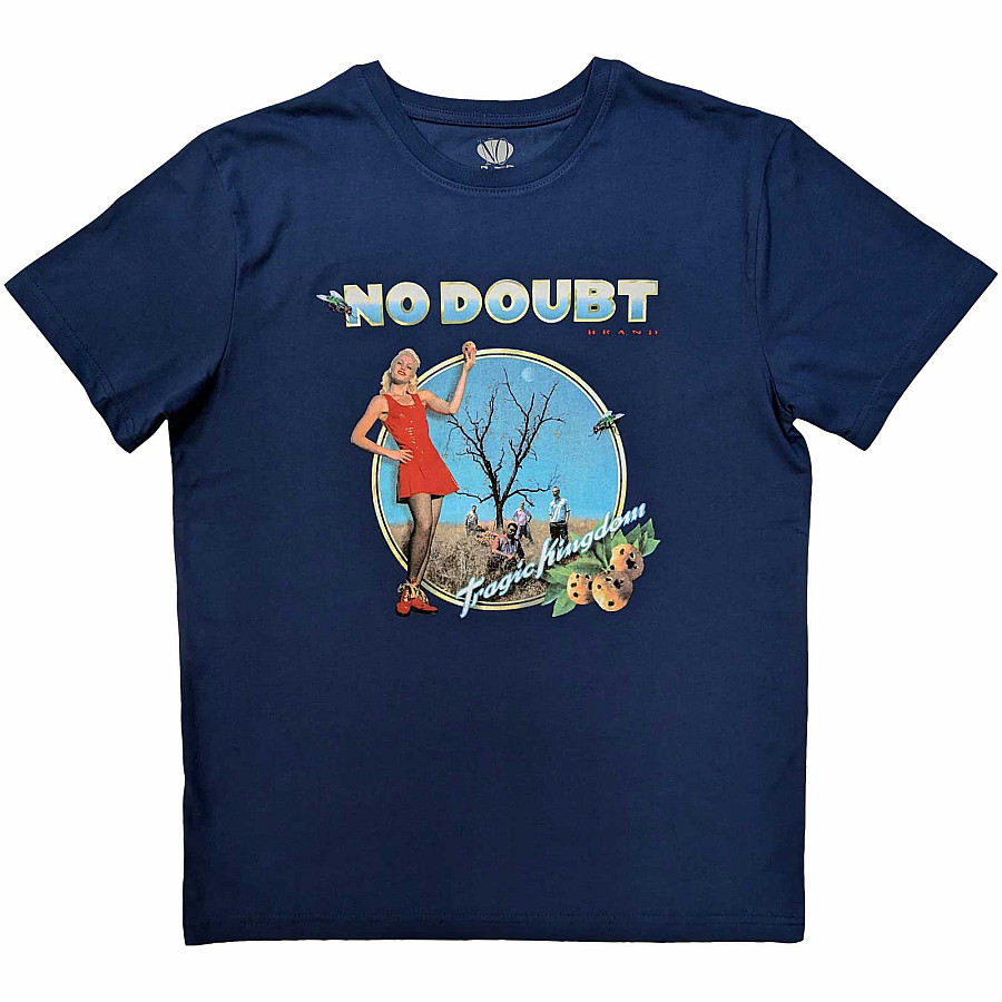 No Doubt tričko, Tragic Kingdom Denim Blue, pánské, velikost S
