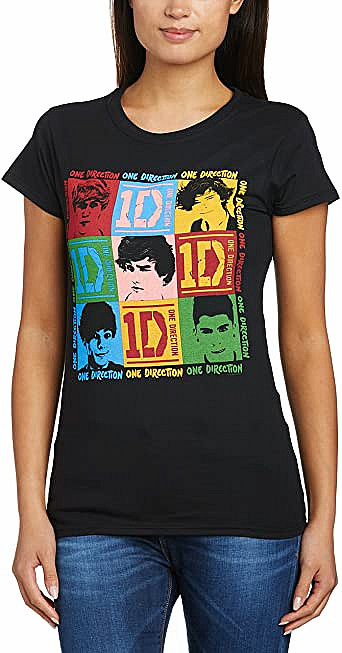 One Direction tričko, 9 Squares, dámské, velikost S