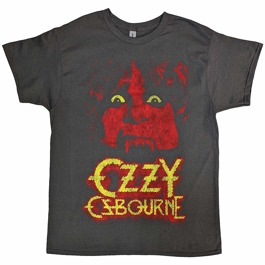 Ozzy Osbourne tričko, Yellow Eyes Jumbo Charcoal Grey, pánské, velikost S