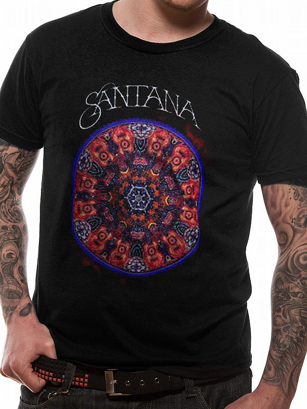 Santana tričko, One Colour Mandala, pánské, velikost S