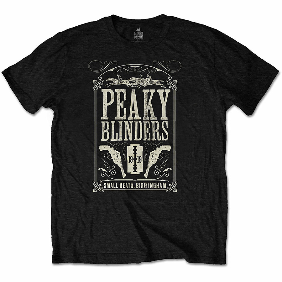 Peaky Blinders tričko, Soundtrack Black, pánské, velikost XL
