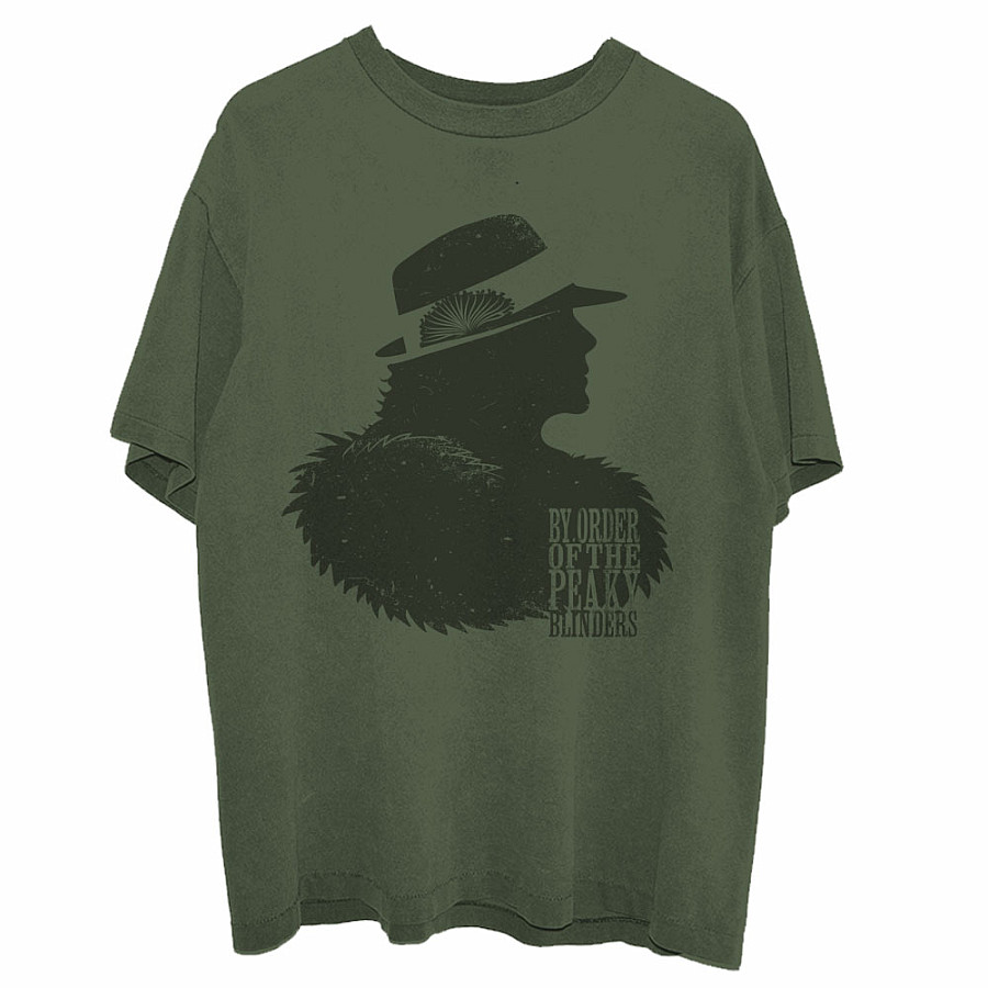Peaky Blinders tričko, Polly Outline Green, pánské, velikost XXL