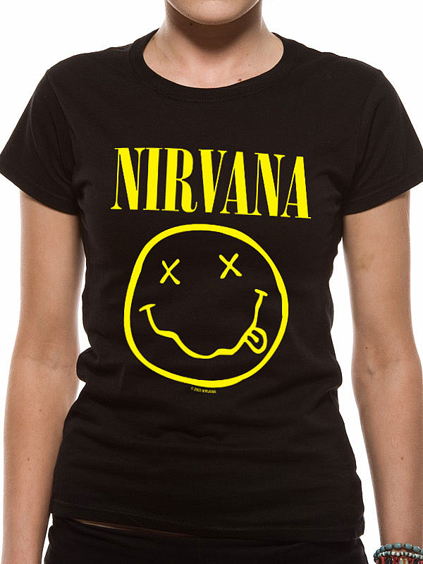 Nirvana tričko, Smiley, dámské, velikost M