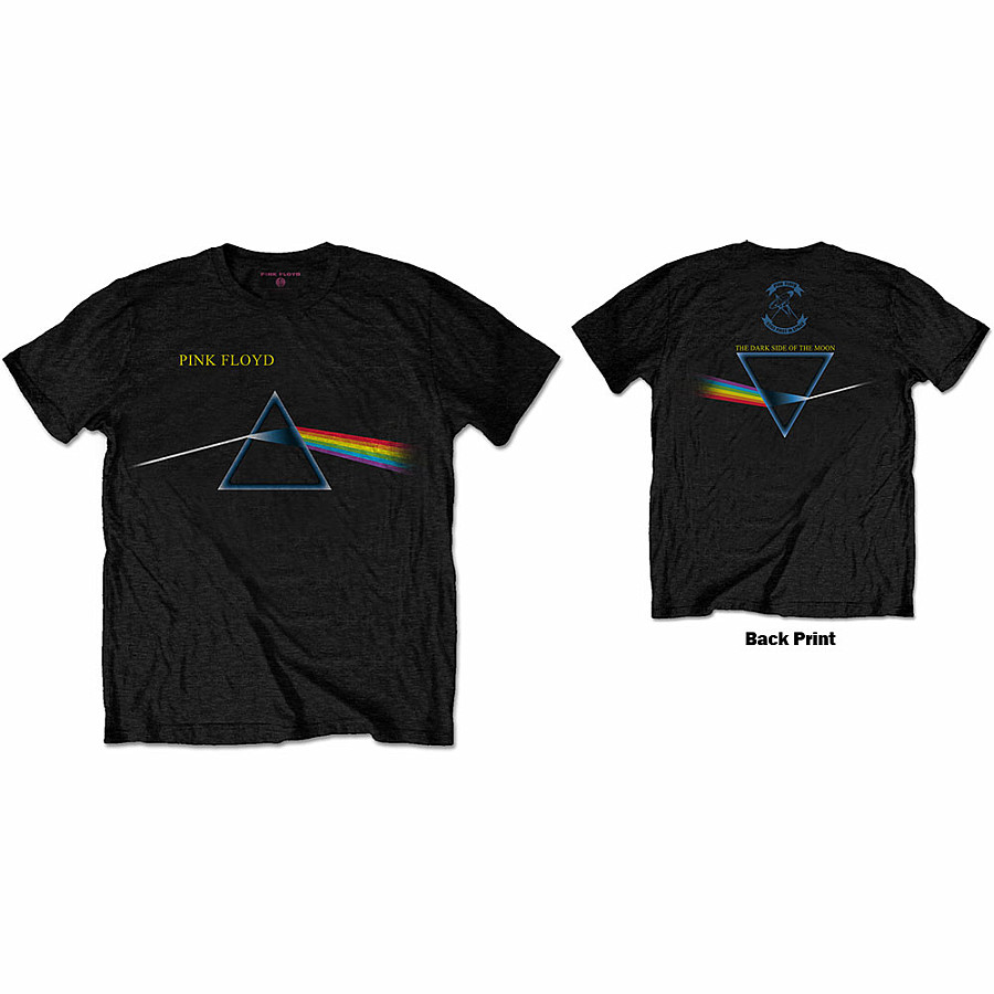 Pink Floyd tričko, Dark Side Of The Moon Flipped Black, pánské, velikost L