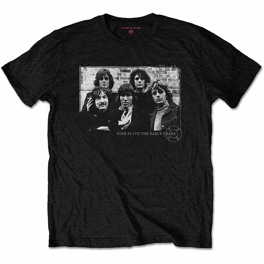 Pink Floyd tričko, The Early Years 5 Piece Black, pánské, velikost XL