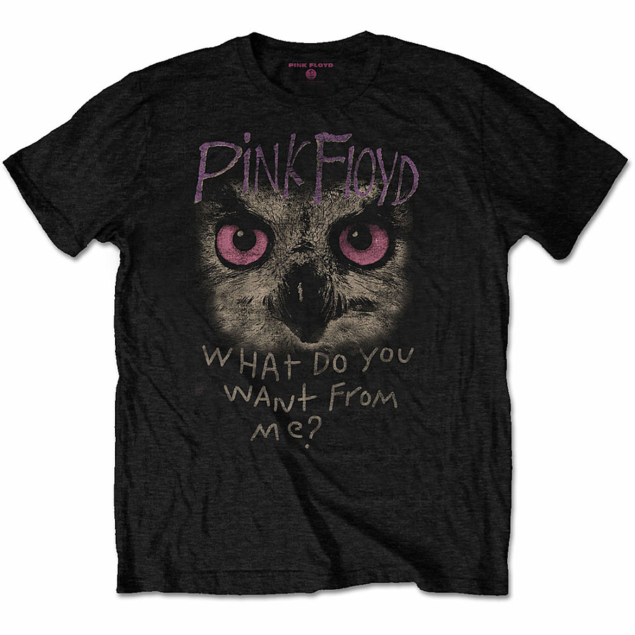 Pink Floyd tričko, Owl - WDYWFM? Black, pánské, velikost XL