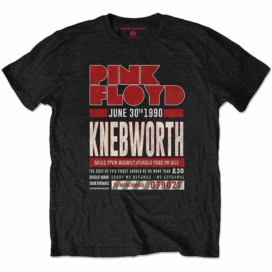 Pink Floyd tričko, Knebworth &#039;90 Red Black, pánské, velikost XXL