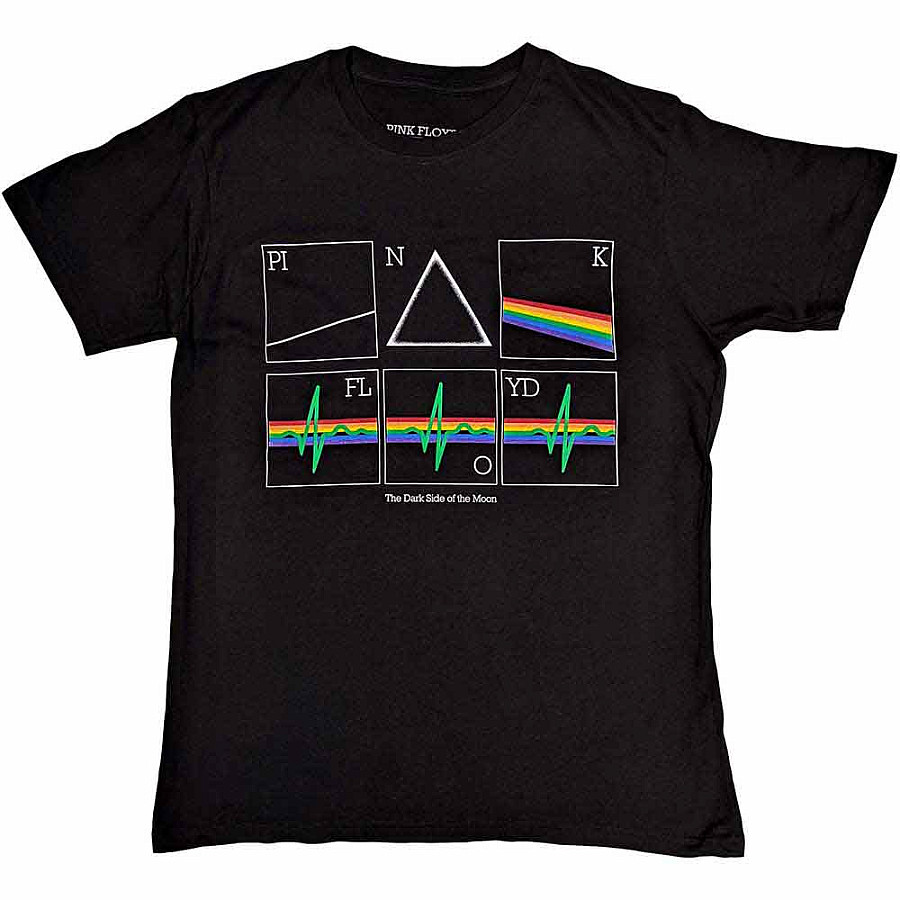 Pink Floyd tričko, Prism Heart Beat Black, pánské, velikost XL