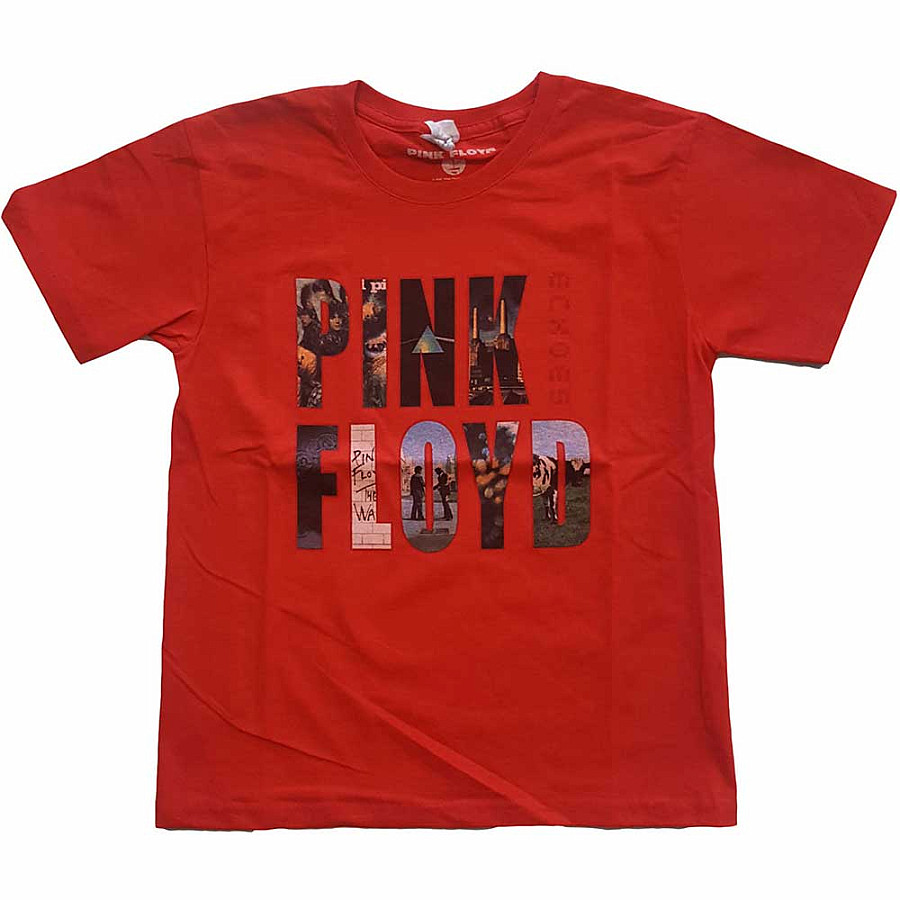 Pink Floyd tričko, Echoes Album Montage Red, dětské, velikost M velikost M (7-8 let)