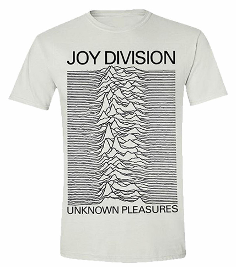 Joy Division tričko, Unknown Pleasures White, pánské, velikost L