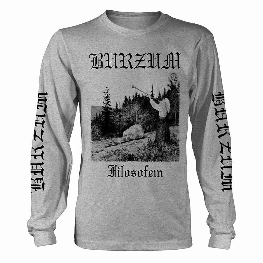 Burzum tričko dlouhý rukáv, Filosofem 3 Grey, pánské, velikost L