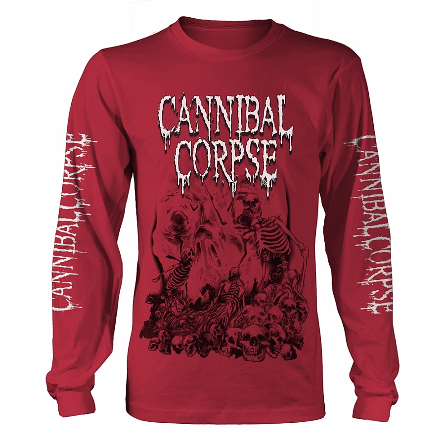 Cannibal Corpse tričko dlouhý rukáv, Pile Of Skulls 2018, pánské, velikost XXL