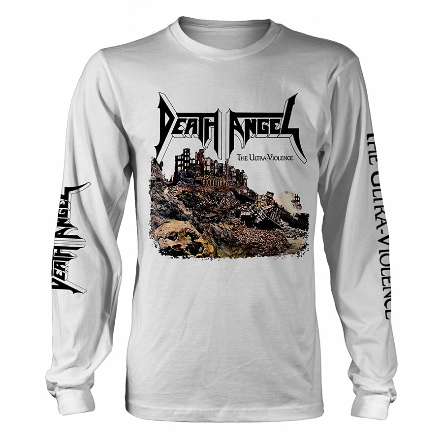 Death Angel tričko dlouhý rukáv, The Ultra-Violence White, pánské, velikost XXL