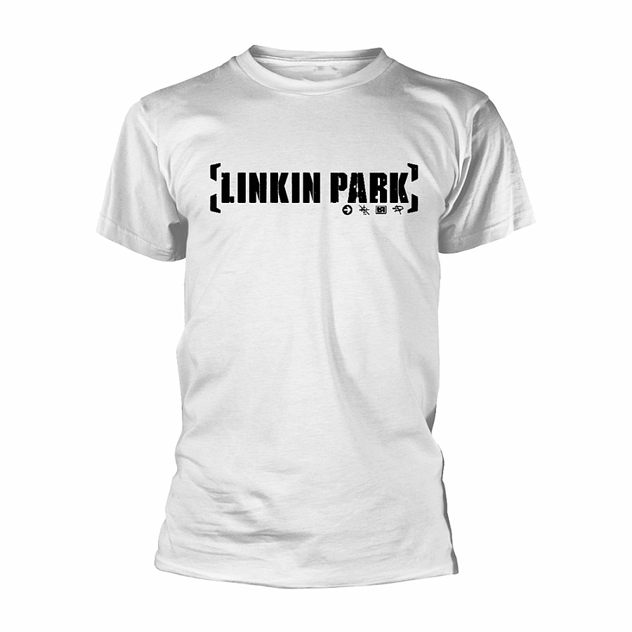 Linkin Park tričko, Bracket Logo White, pánské, velikost L