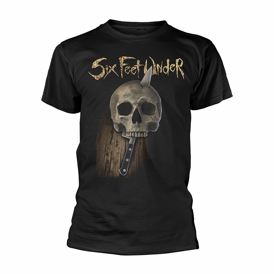 Six Feet Under tričko, Knife Skull BP Black, pánské, velikost S