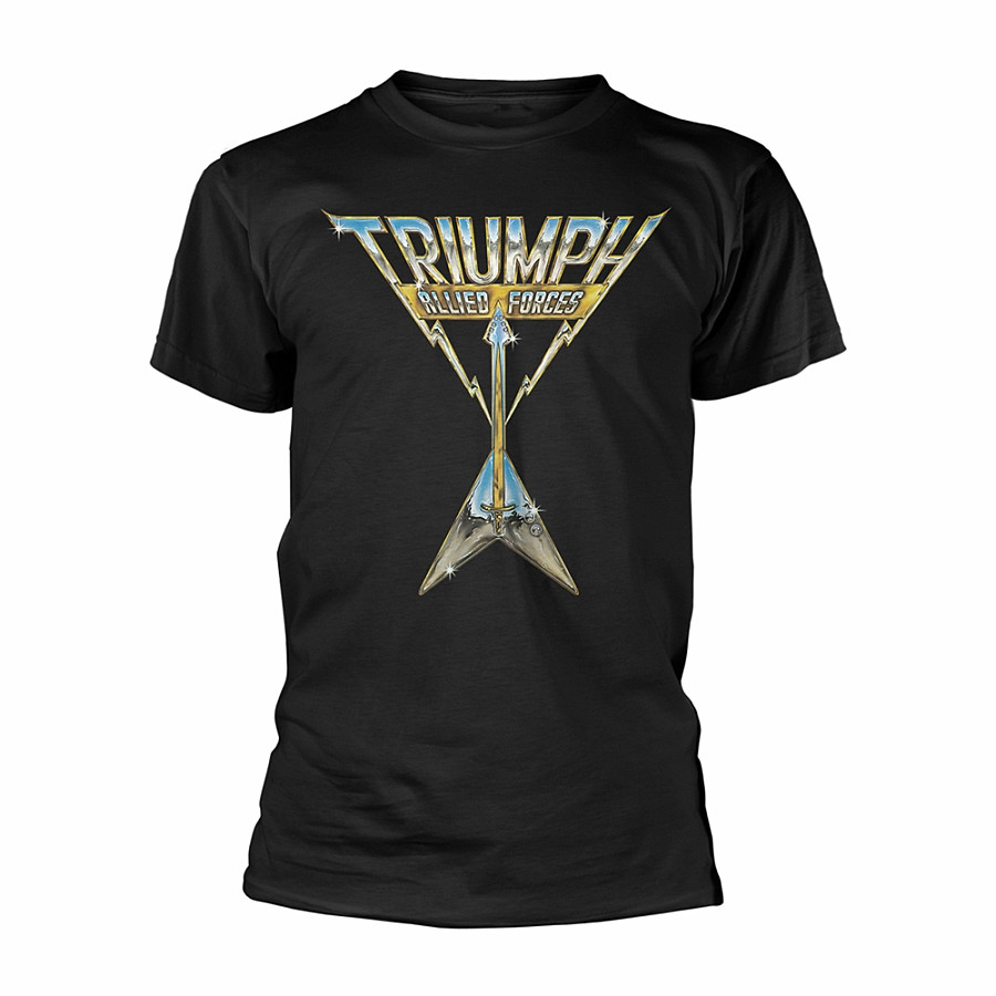 Triumph tričko, Allied Forces Black, pánské, velikost M