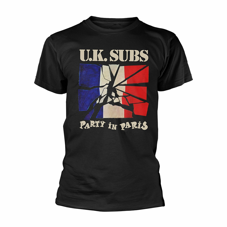 U.K. Subs tričko, Party In Paris Black, pánské, velikost S