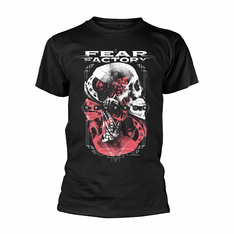 Fear Factory tričko, Genexus Skull Poster Black, pánské, velikost XXL