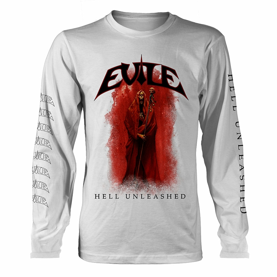 Evile tričko dlouhý rukáv, Hell Unleashed BP White, pánské, velikost XL