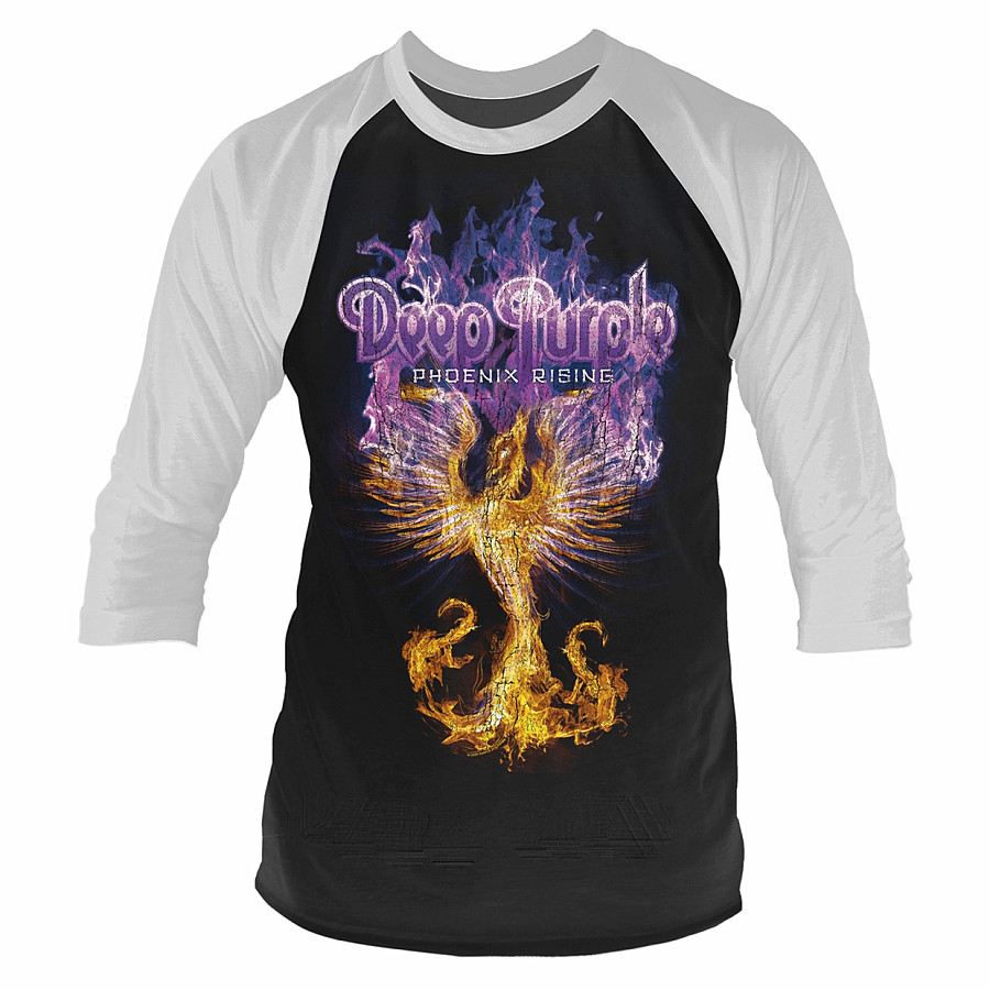 Deep Purple tričko dlouhý 3/4 rukáv, Phoenix Rising Black, pánské, velikost L